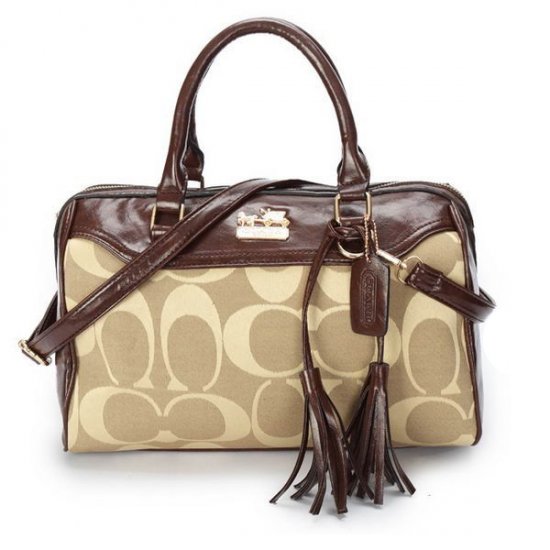 Coach Legacy Haley Medium Khaki Satchels BAW | Women - Click Image to Close